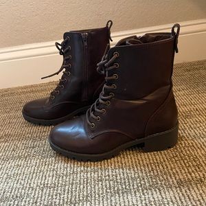 Dark Brown Combat Boots
